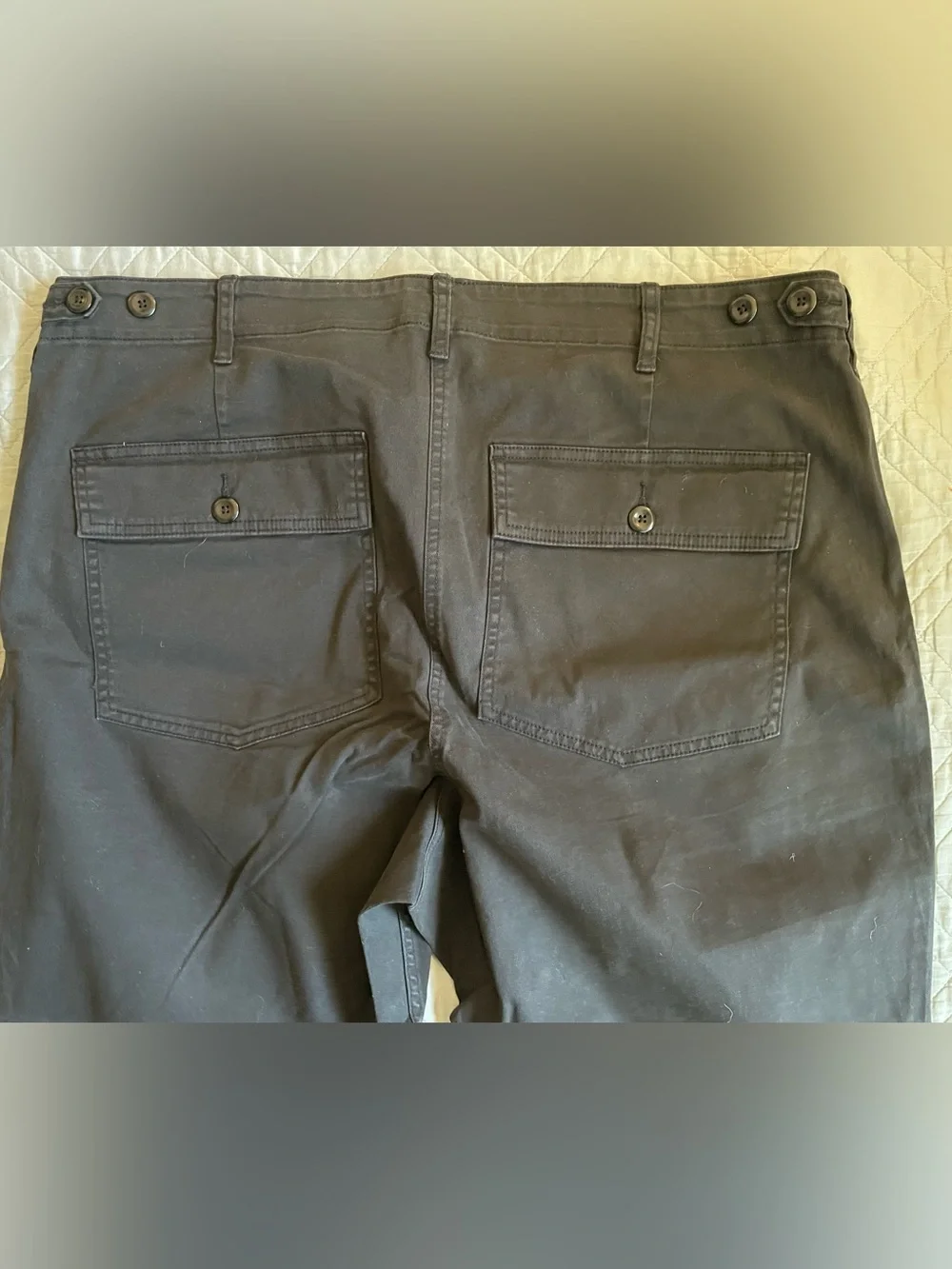 J CREW patch-pocket slim chino pant in Black Size 20 NWT $98 CS208